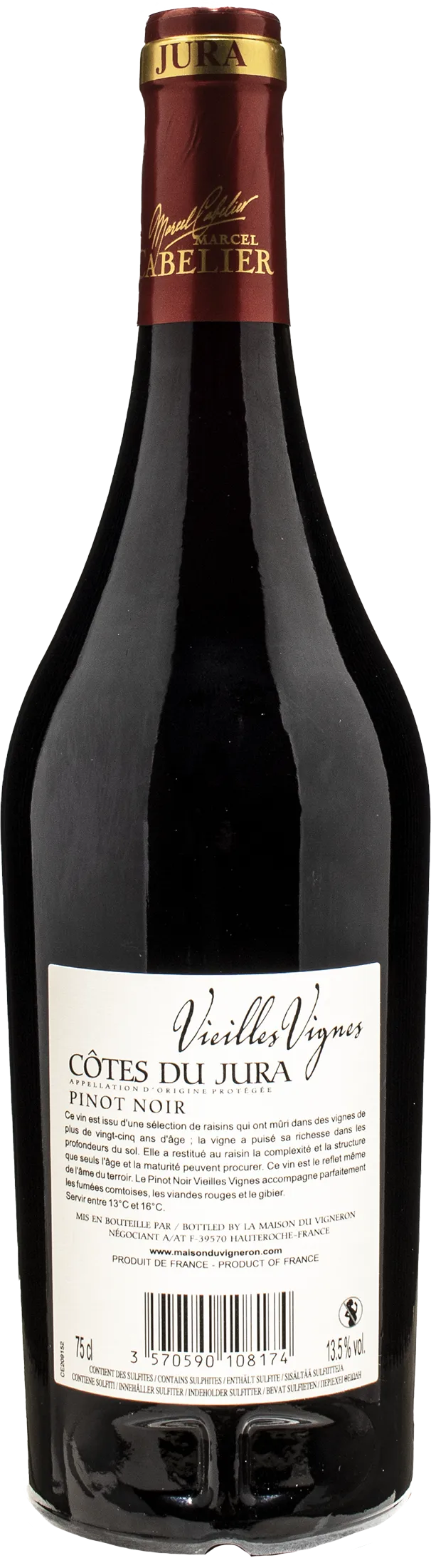 Marcel Cabelier Cote du Jura Pinot Noir Vieilles Vignes 2022