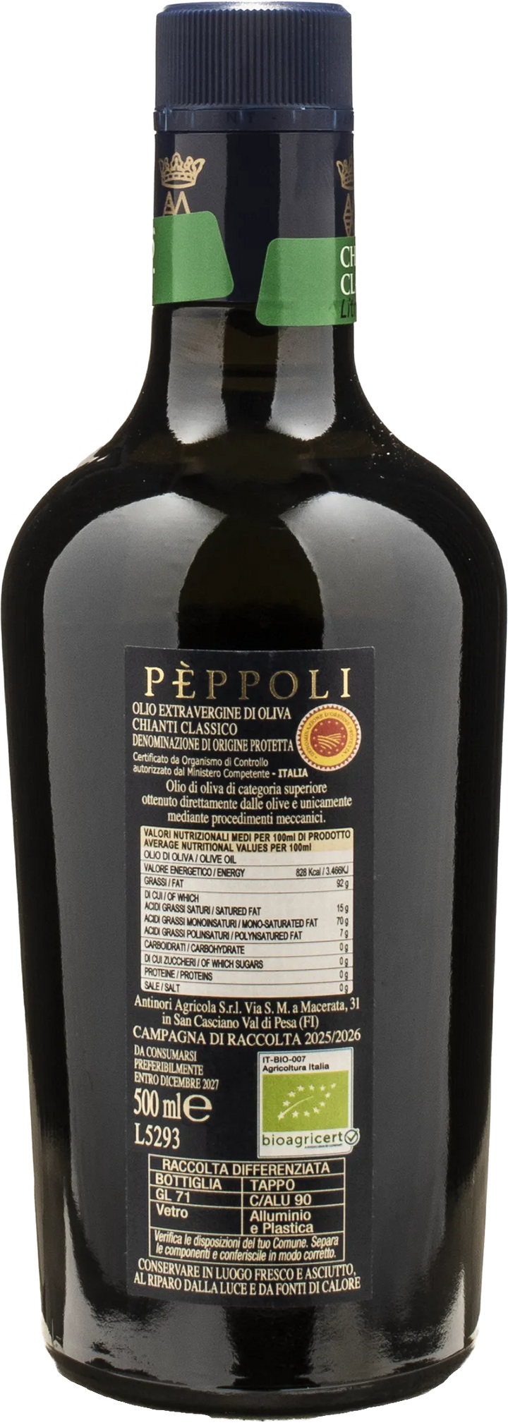 Marchesi Antinori Peppoli Olio Extra Vergine di Oliva Chianti Classico 0.5L 2025