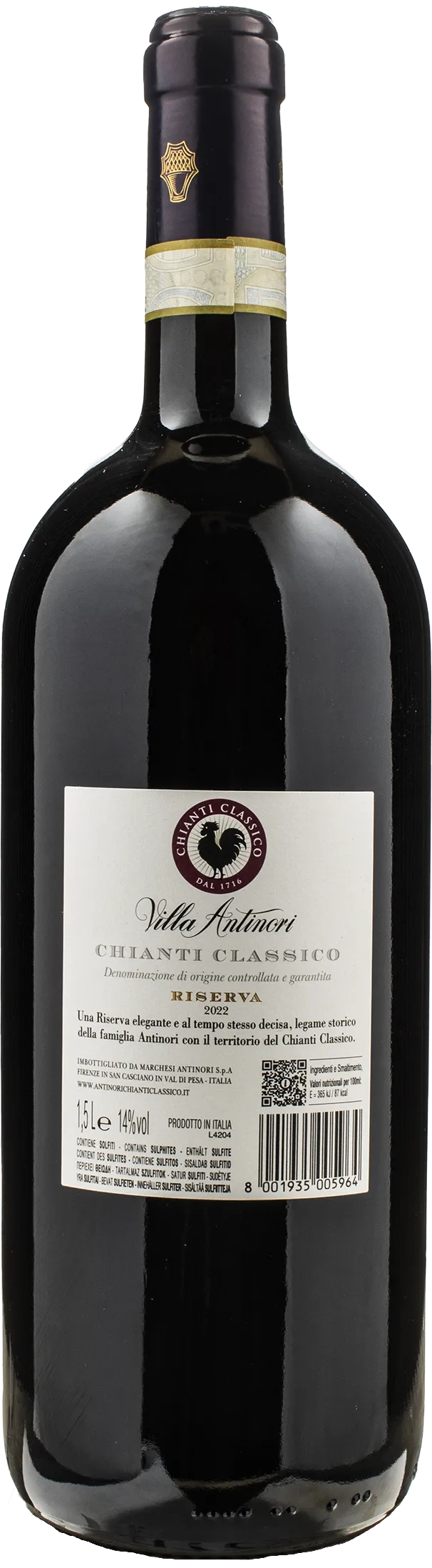 Villa Antinori Chianti Classico Riserva Magnum 2022 – Marchesi Antinori