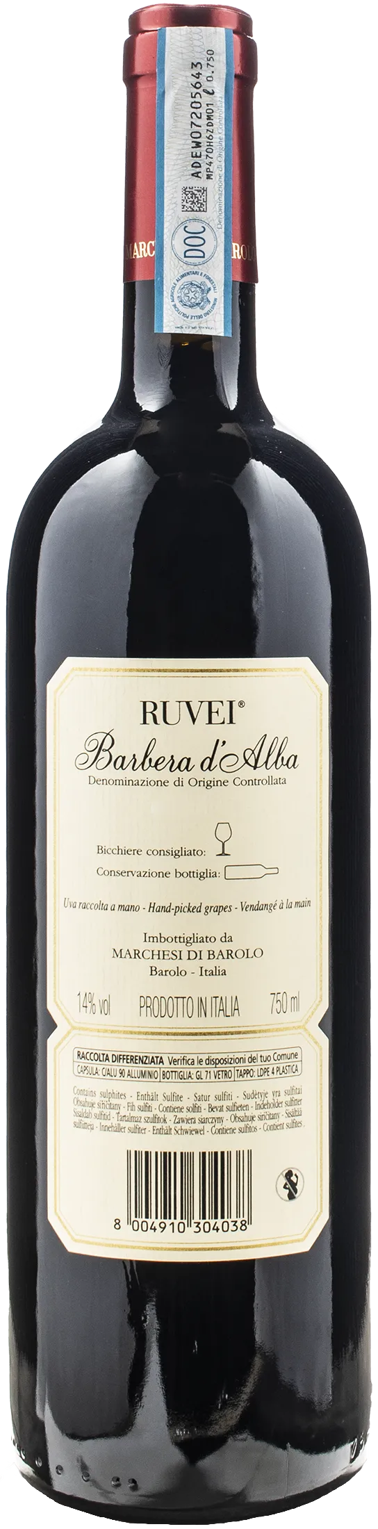Marchesi di Barolo Barbera d'Alba Ruvei 2022