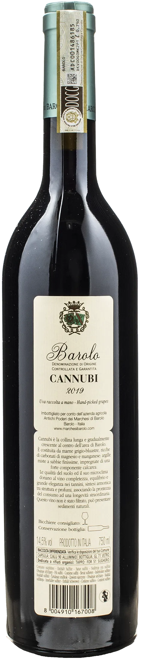 Marchesi di Barolo Barolo Cannubi 2019