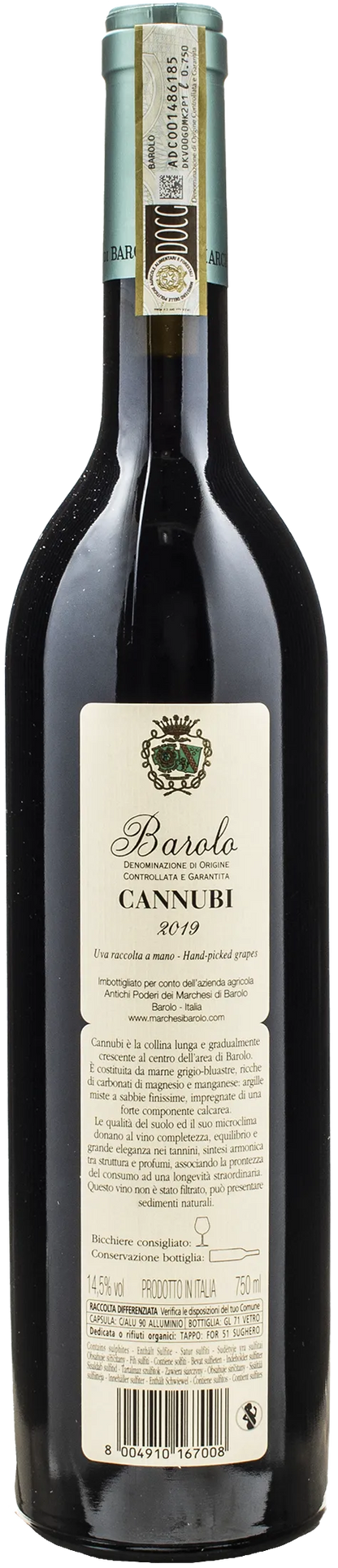 Marchesi di Barolo Barolo Cannubi 2019