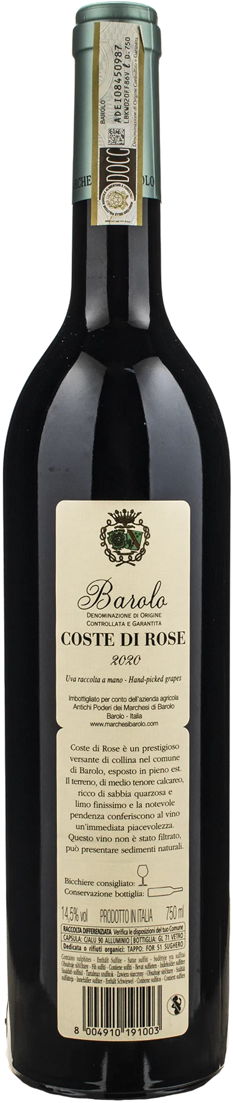 Marchesi di Barolo Barolo Coste di Rose 2020