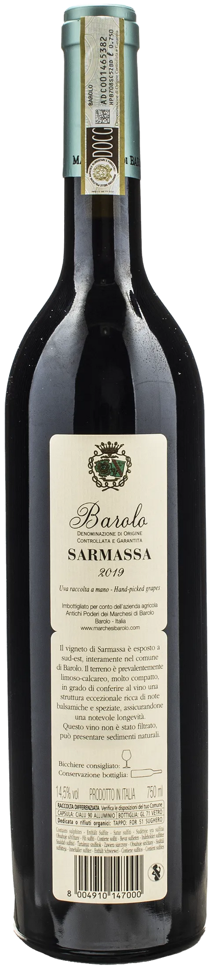 Marchesi di Barolo Barolo Sarmassa 2019