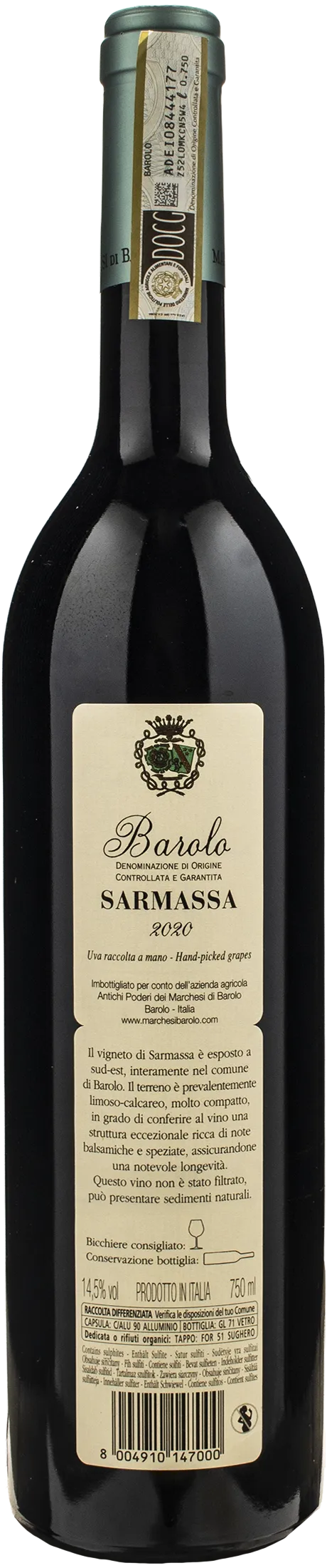 Marchesi di Barolo Barolo Sarmassa 2020