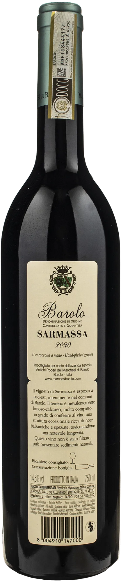 Marchesi di Barolo Barolo Sarmassa 2020