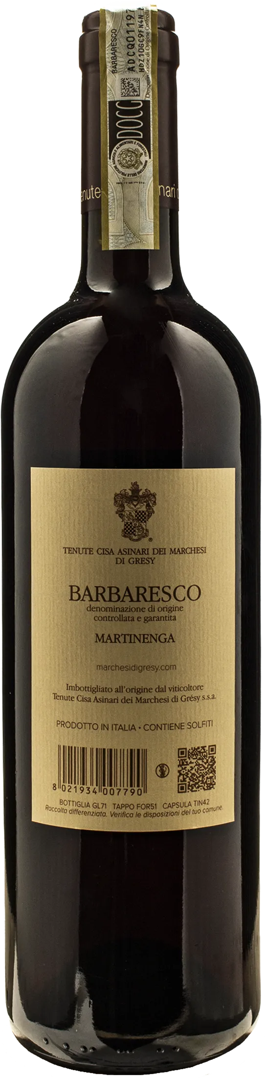 Marchesi di Gresy Barbaresco Martinenga 2021