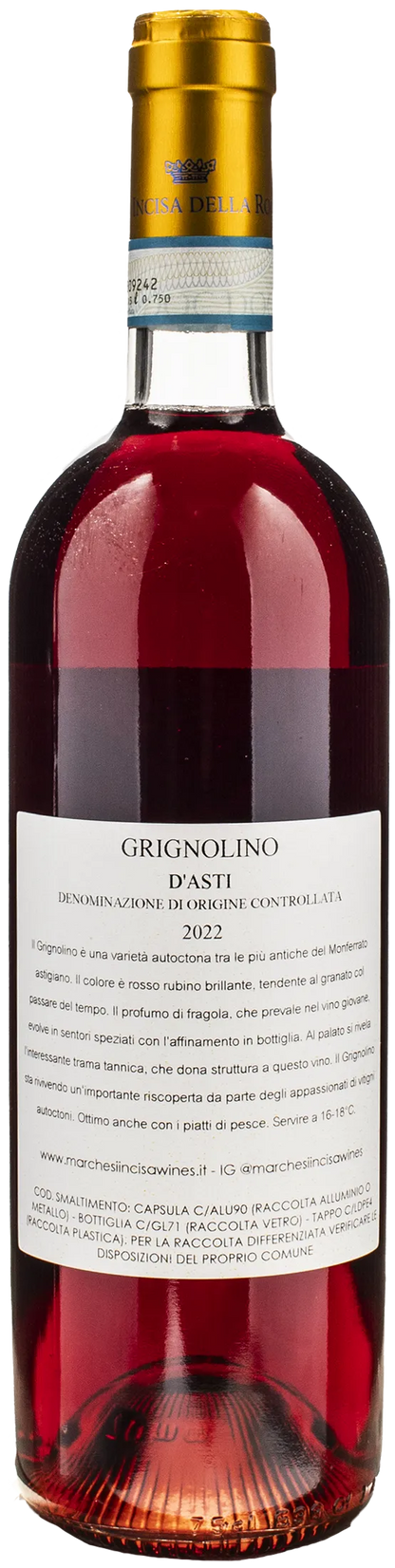 Marchesi Incisa della Rocchetta Grignolino d'Asti 2022
