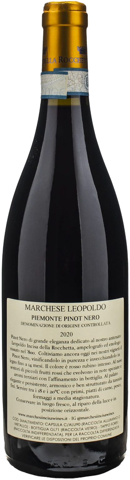 Marchesi Incisa della Rocchetta Pinot Nero Marchese Leopoldo 2020