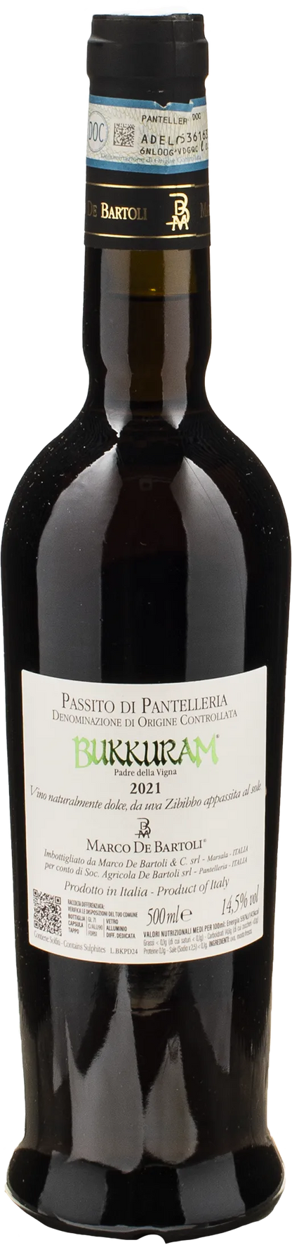 Marco De Bartoli Bukkuram Padre della Vigna Passito Pantelleria 0.5L 2021