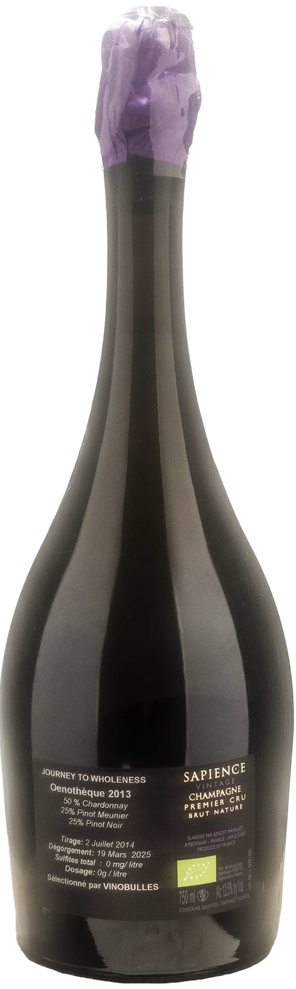 Marguet Champagne 1er Cru Brut Nature Oenotheque Sapience Vintage 2013