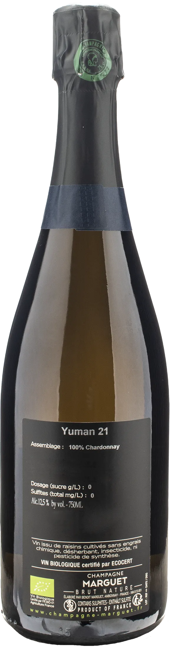 Marguet Champagne 1r Cru Yuman 21 Brut Nature