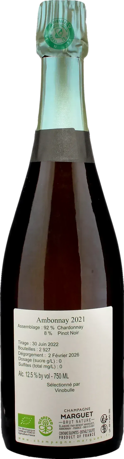Marguet Champagne Grand Cru Ambonnay Brut Nature 2021