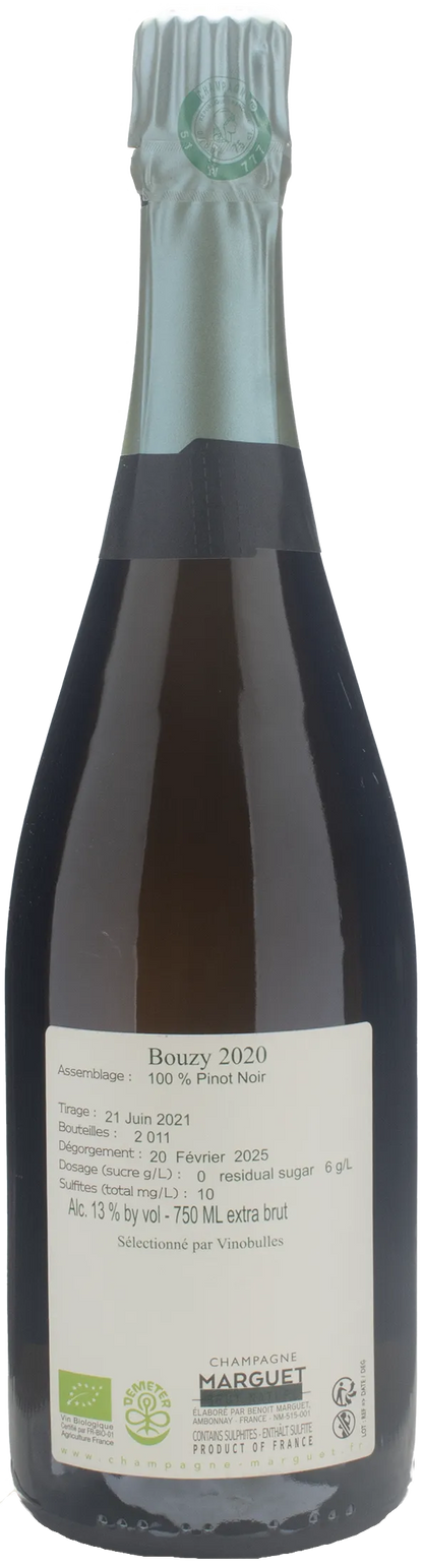 Marguet Champagne Grand Cru Bouzy Extra Brut 2020