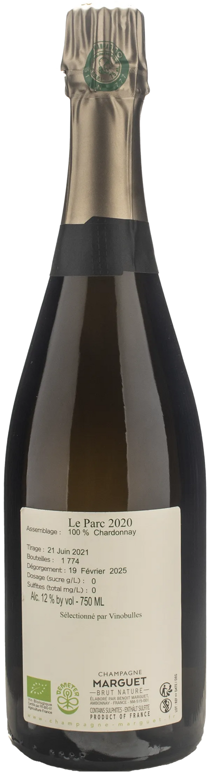 Marguet Champagne Grand Cru Le Parc Brut Nature 2020