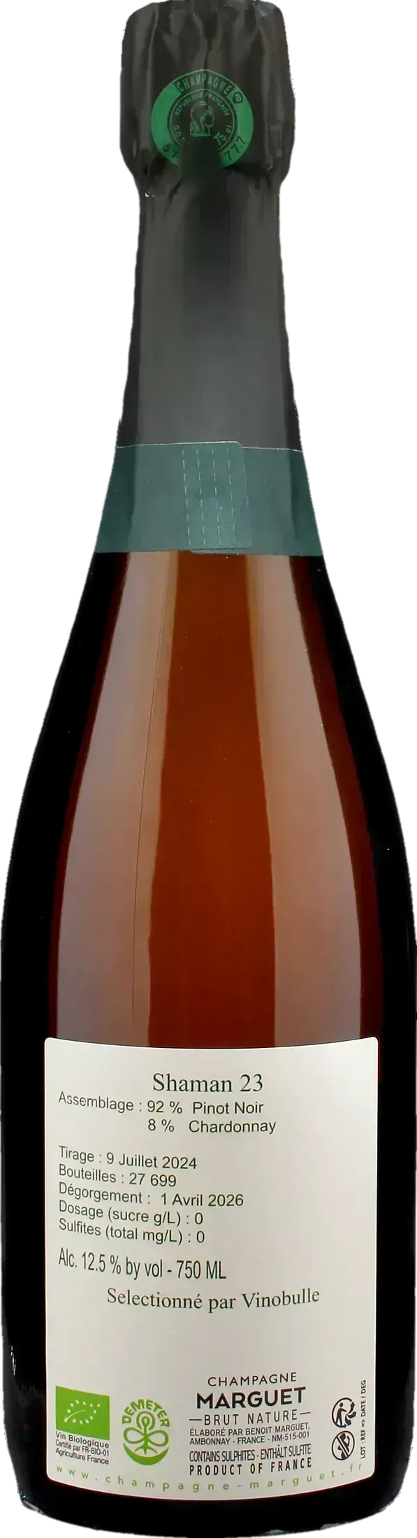 Marguet Champagne Grand Cru Shaman 23 Brut Nature