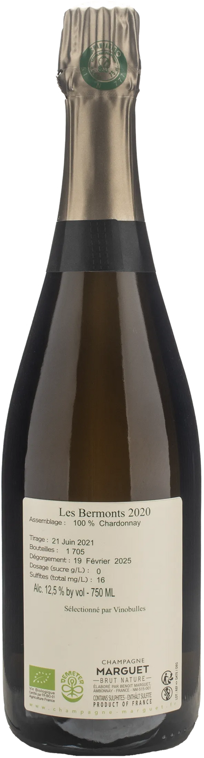 Marguet Champagne Les Bermonts Grand Cru Brut Nature 2020