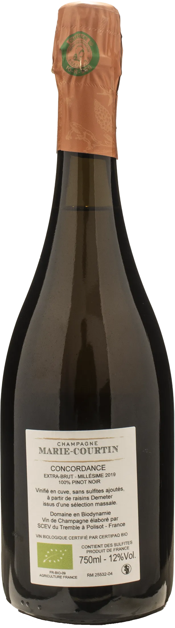 Marie Courtin Champagne Extra Brut Concordance 2019