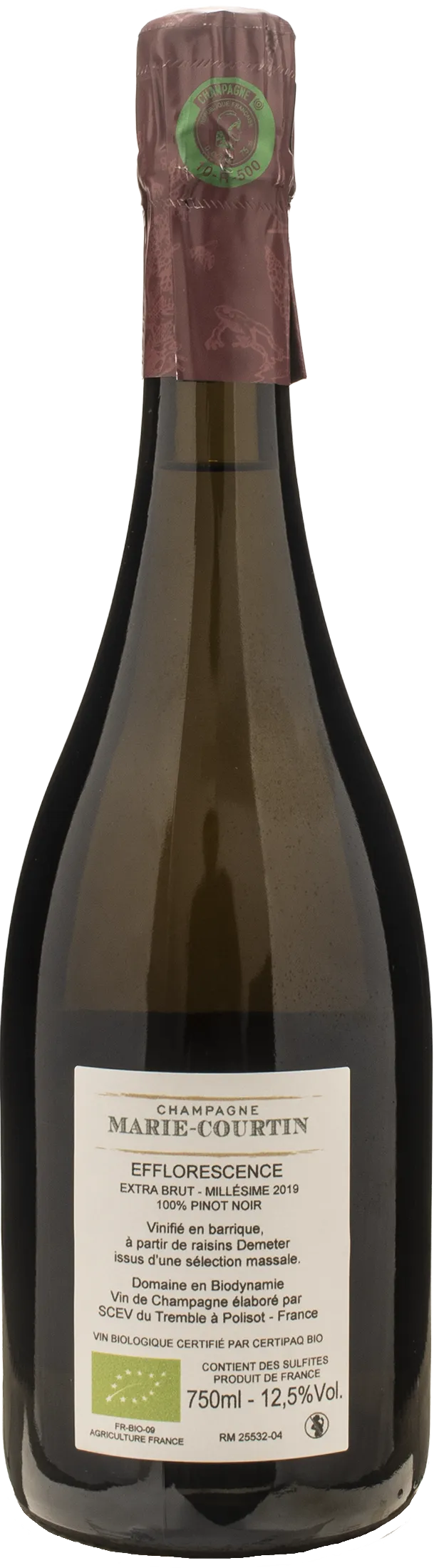 Marie Courtin Champagne Extra Brut Efflorescence 2019