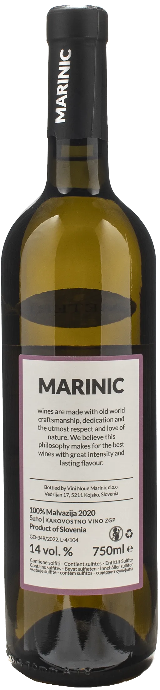 Marinic Malvasia Zala 2020