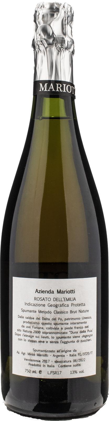 Mariotti Spumante Rosato Metodo Classico Abbatia Brut Nature 2017