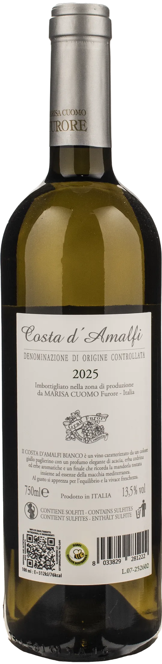 Marisa Cuomo Costa d'Amalfi Bianco 2025