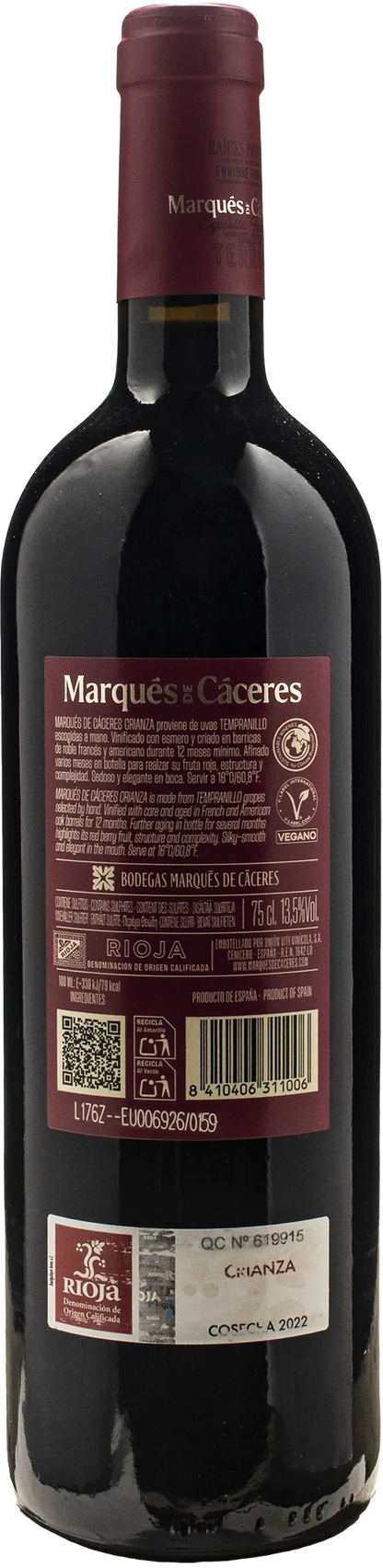 Marques de Caceres Rioja Crianza 2022