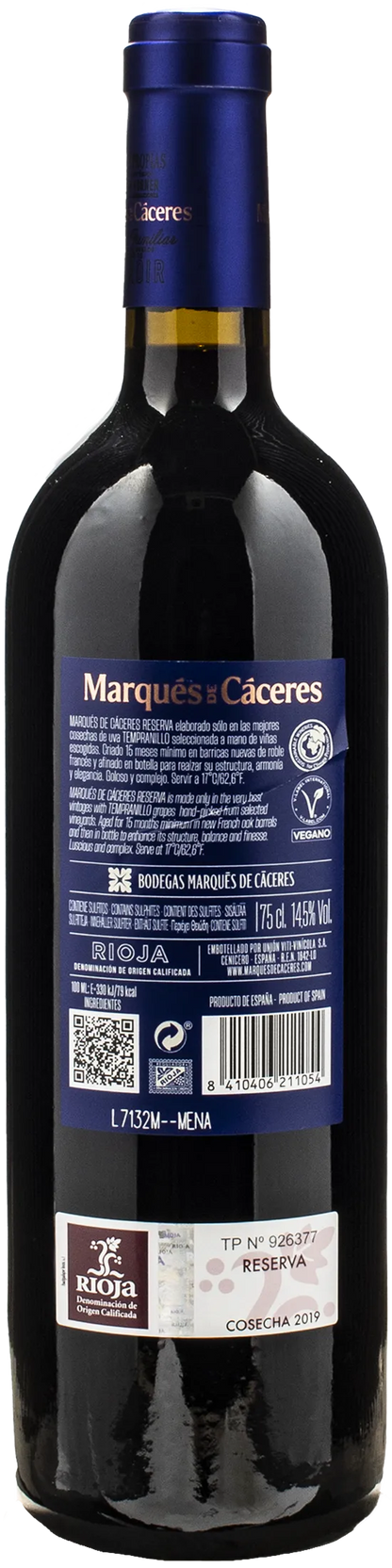 Marqués de Càceres Rioja Reserva 2019