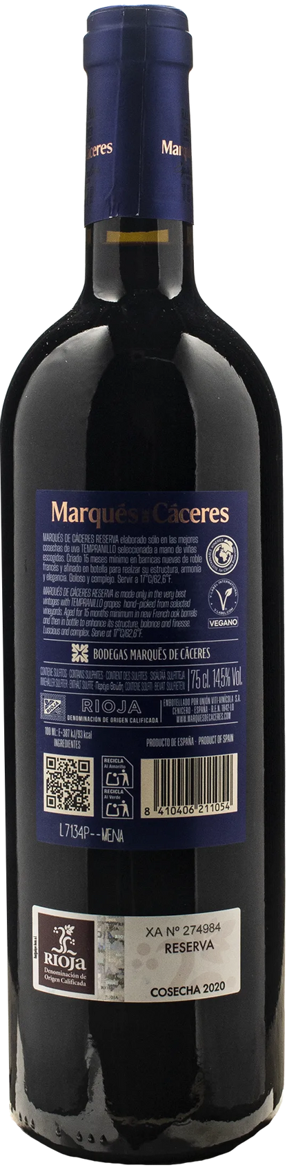 Marques de Caceres Rioja Reserva 2020