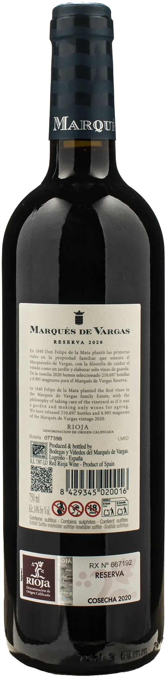 Marques de Vargas Reserva 2020
