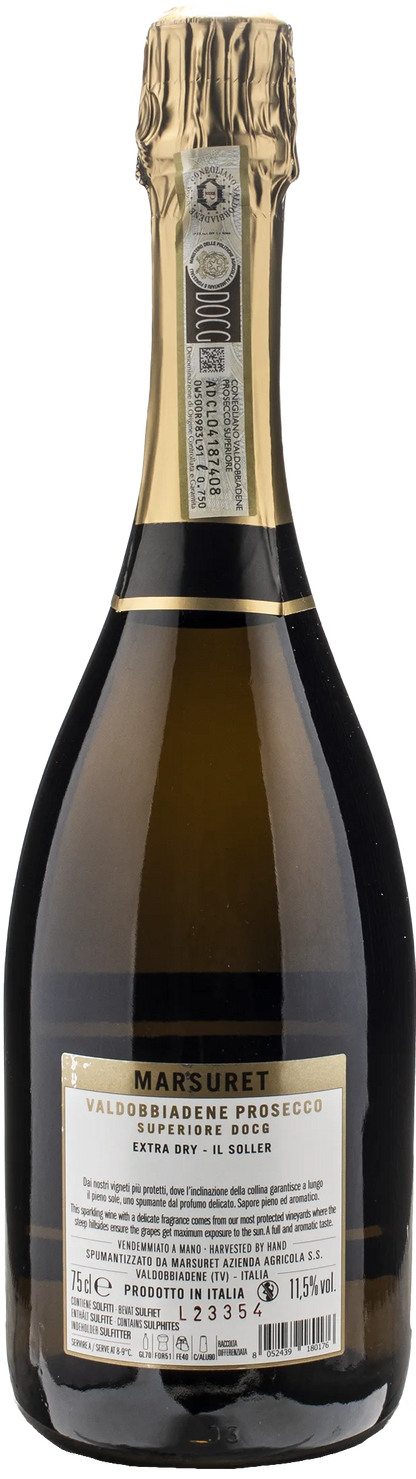 Marsuret Valdobbiadene Prosecco Superiore Il Soller Extra Dry