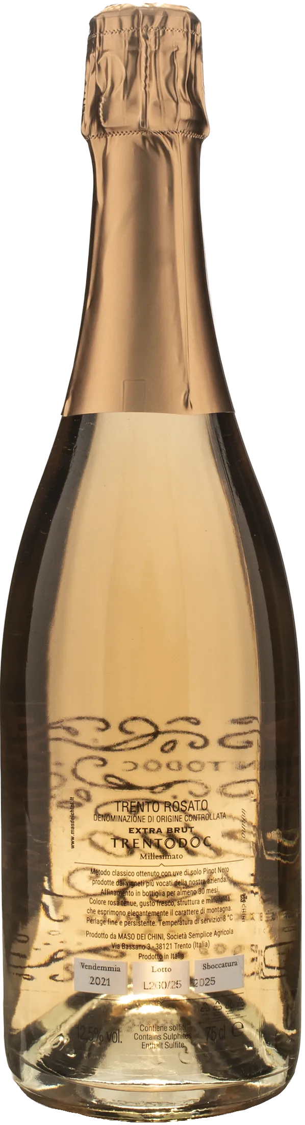 Mas dei Chini Inchino Trento Rosè Extra Brut 2021