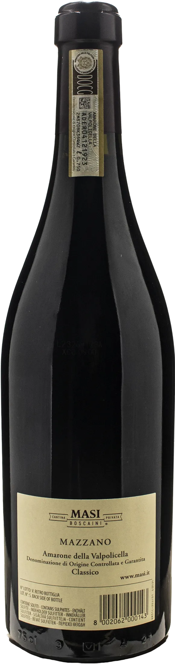 Masi Amarone della Valpolicella Classico Mazzano 2016
