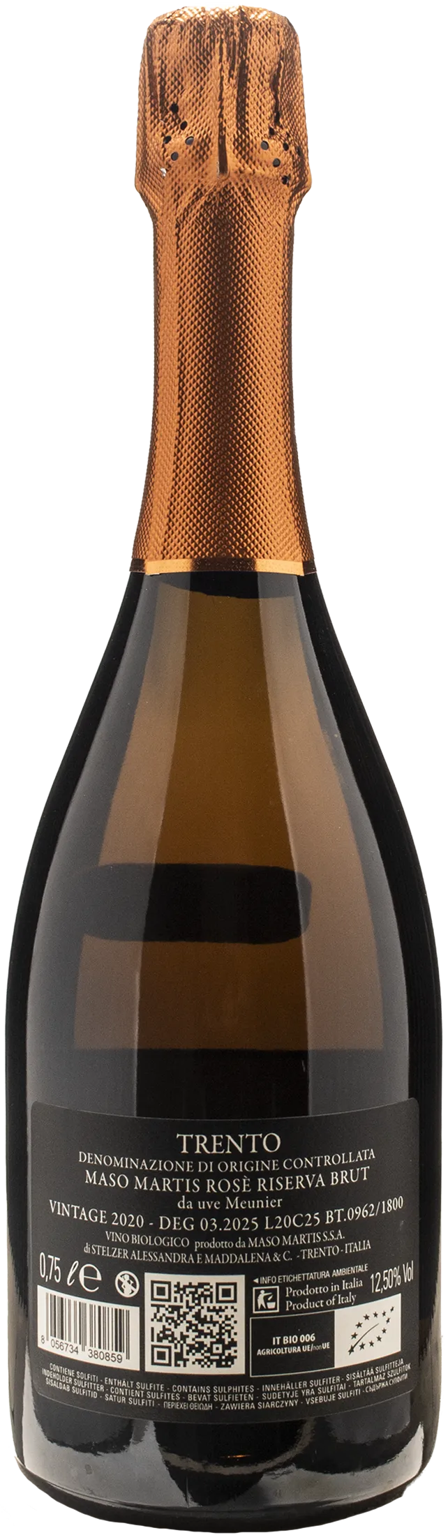 Maso Martis Monsieur Martis Rosè Brut Riserva 2020