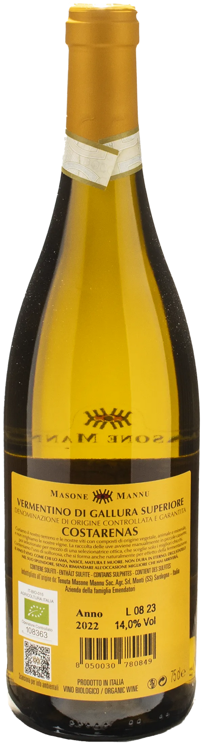 Masone Mannu Vermentino Costarenas 2022