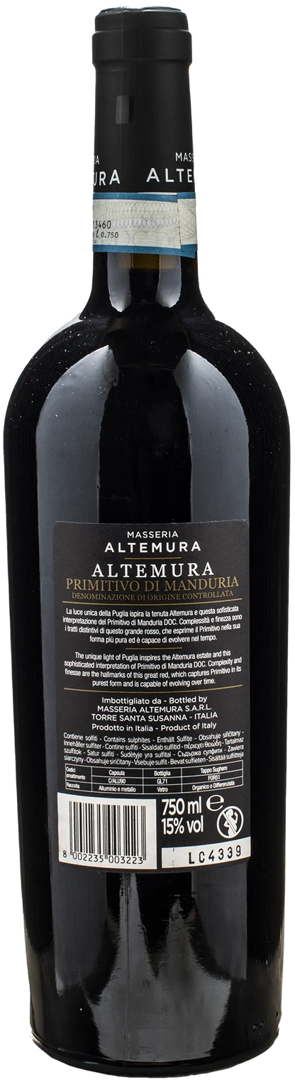 Masseria Altemura Primitivo Di Manduria Altemura 2022