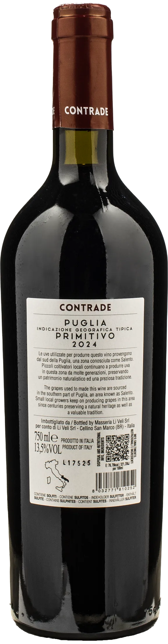 Masseria Li Veli Primitivo Puglia Contrade 2024