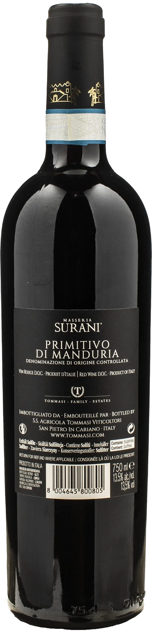 Masseria Surani Primitivo di Manduria Heracles 2022