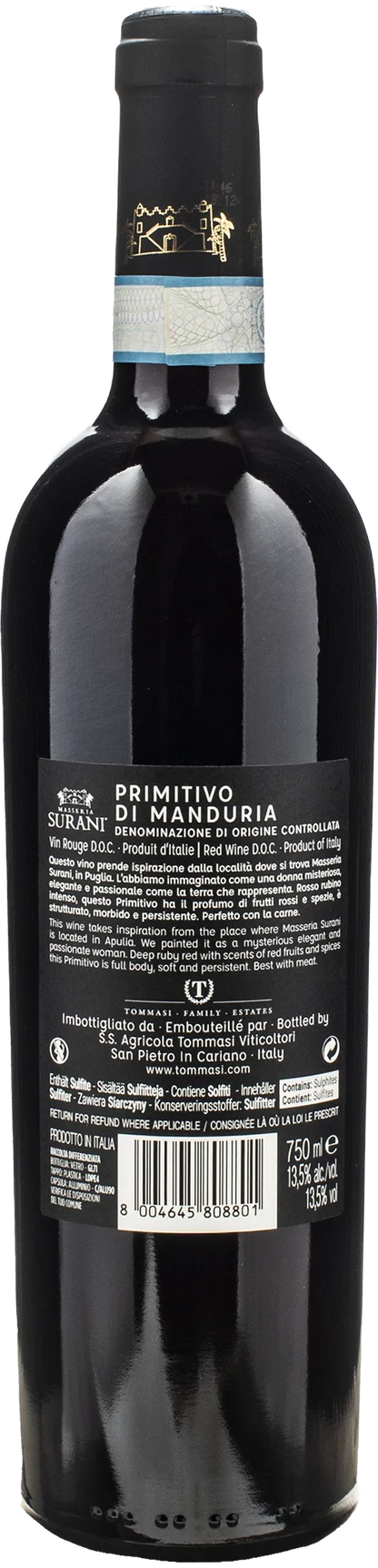 Masseria Surani Primitivo di Manduria Sorani 2021