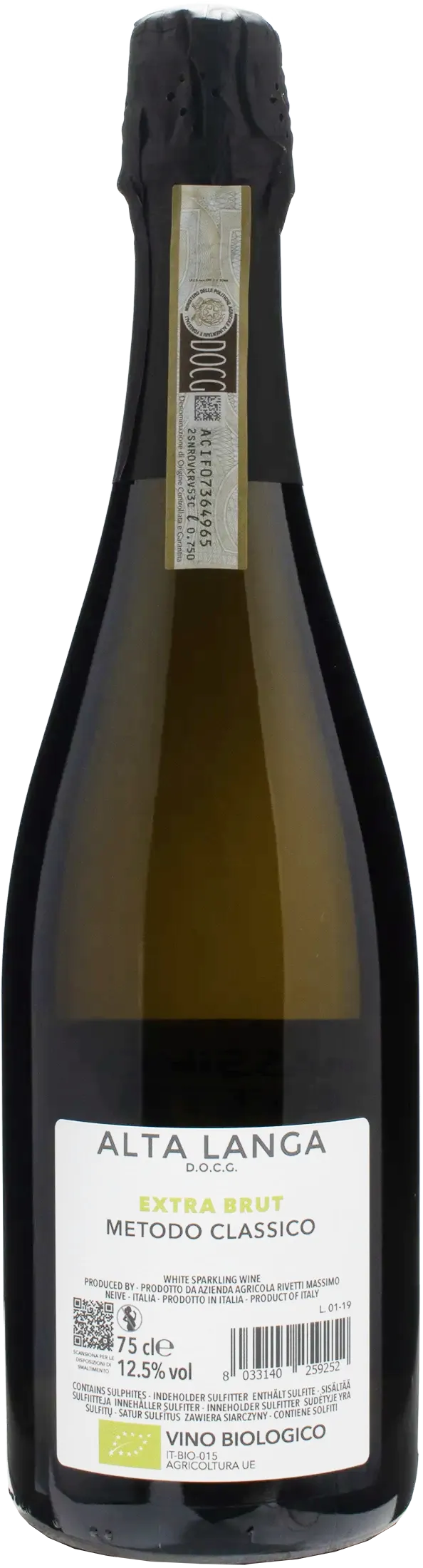 Massimo Rivetti Alta Langa Metodo Classico Extra Brut 2020