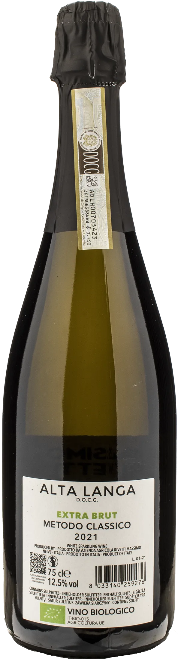 Massimo Rivetti Alta Langa Extra Brut 2021