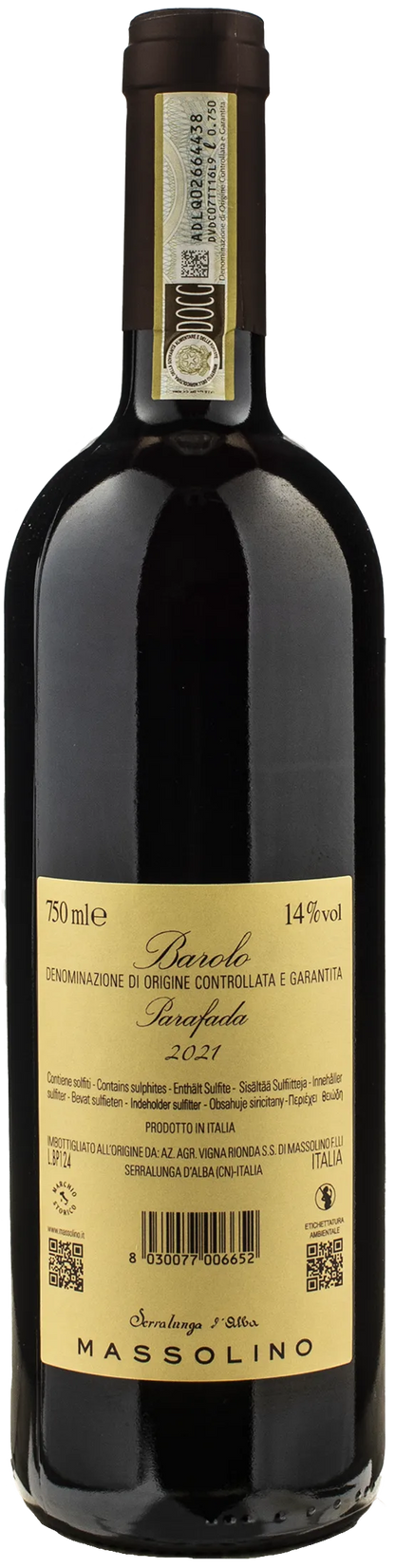 Massolino Barolo Parafada 2021