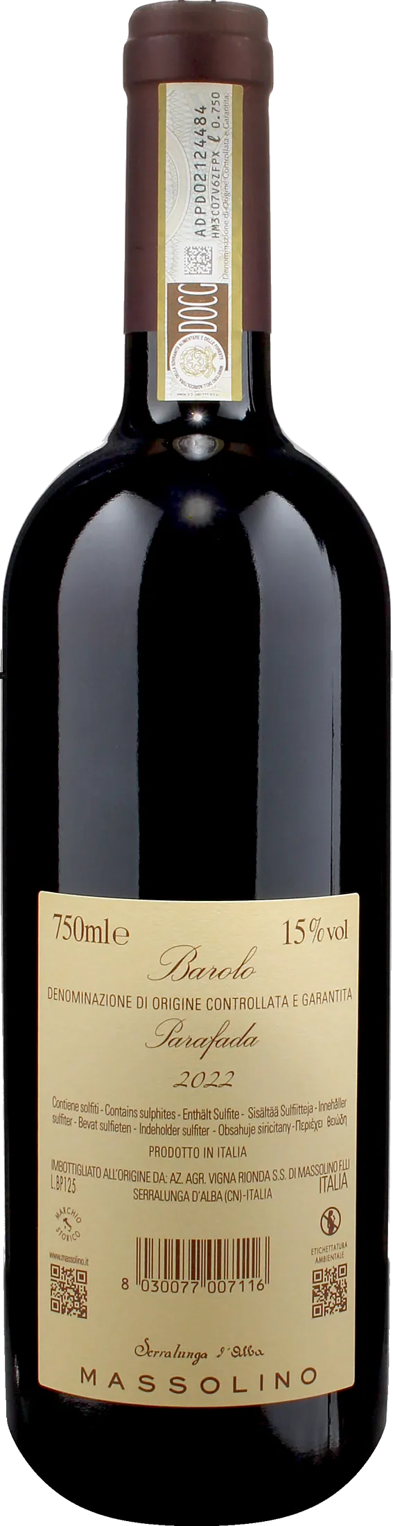 Massolino Barolo Parafada 2022