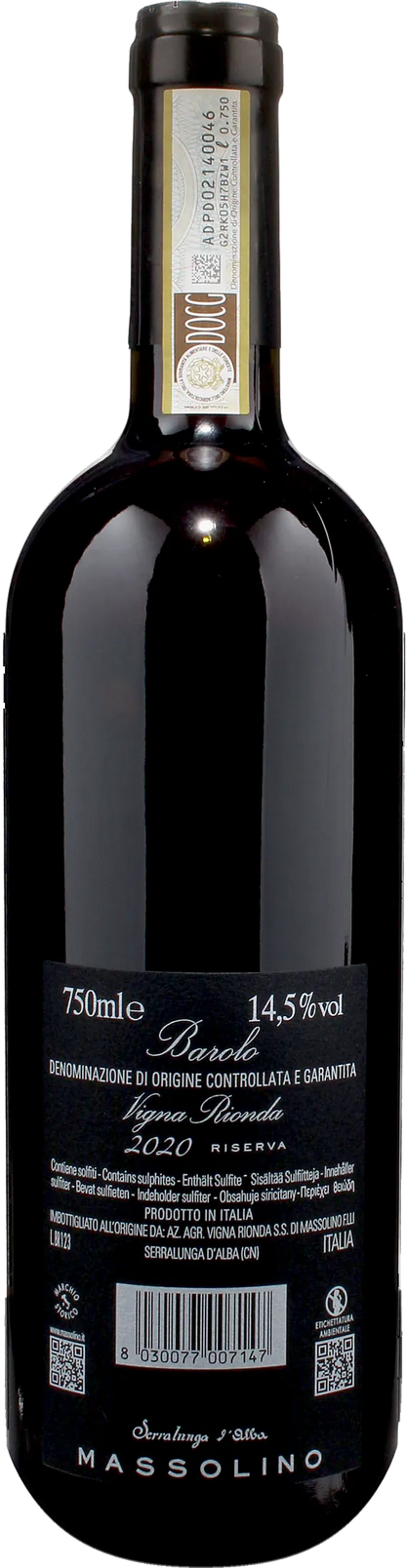 Massolino Barolo Serralunga d'Alba Vigna Rionda Riserva 2020