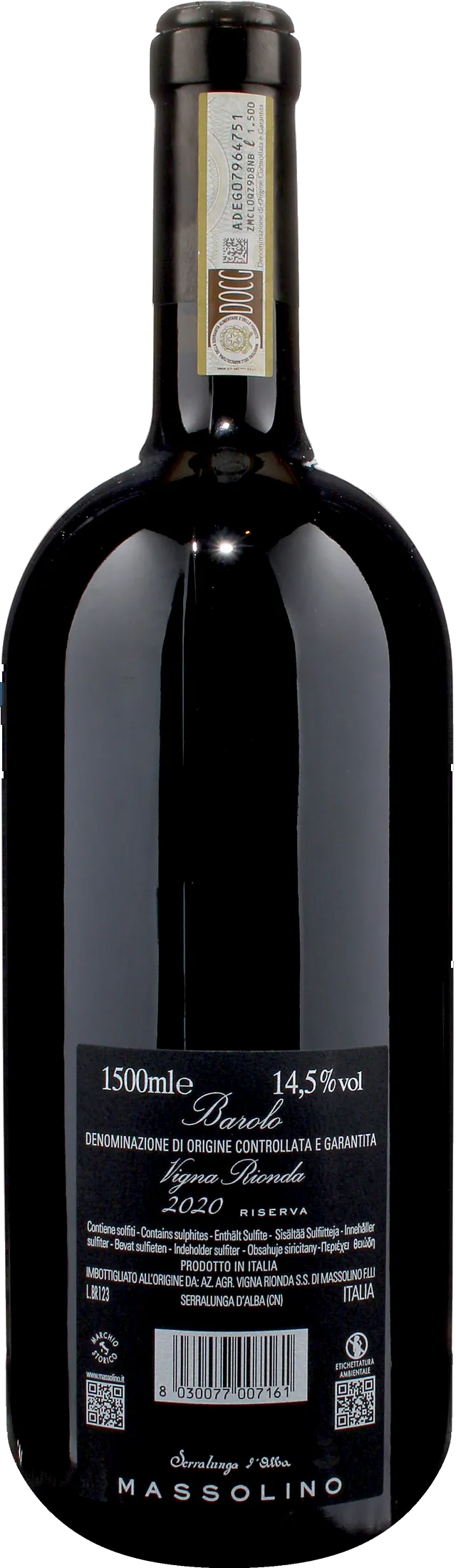 Massolino Barolo Serralunga d'Alba Vigna Rionda Riserva Magnum 2020