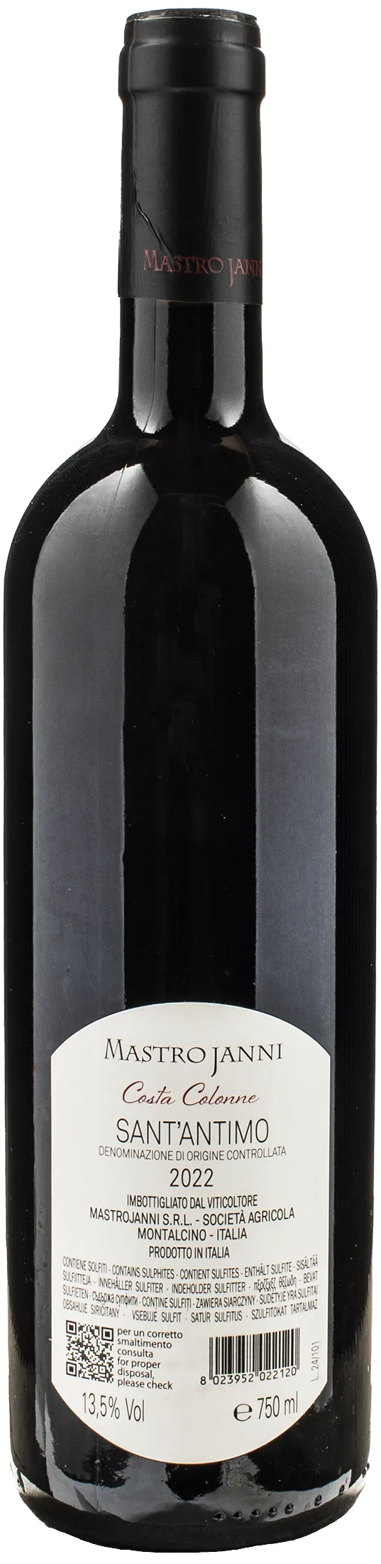 MastroJanni Sant'Antimo Costa Colonne 2022