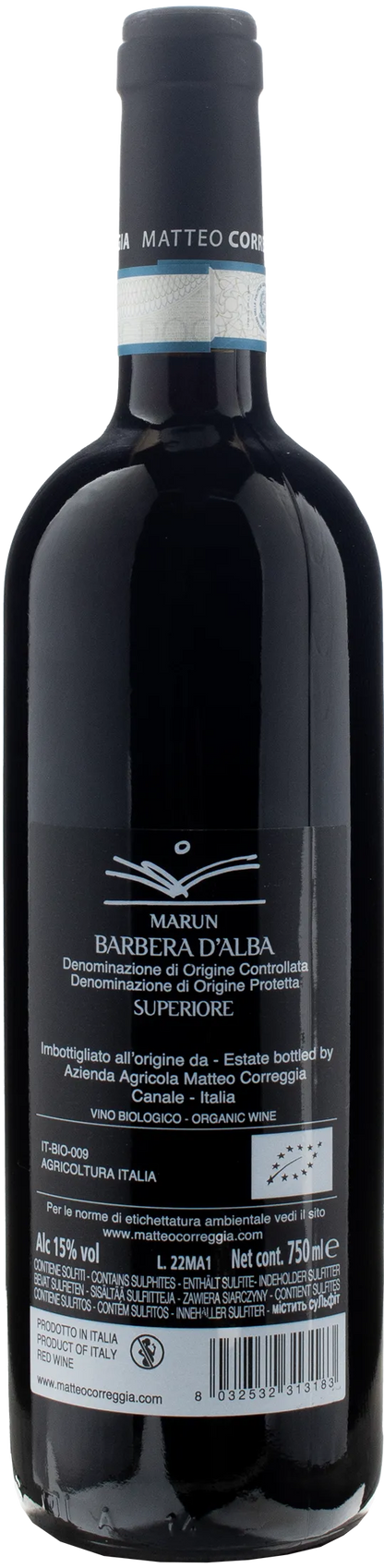 Matteo Correggia Barbera d'Alba Superiore Marun 2020