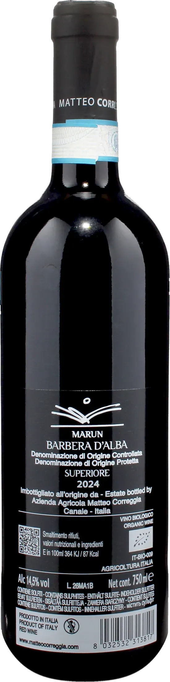 Matteo Correggia Barbera d'Alba Superiore Marun 2024