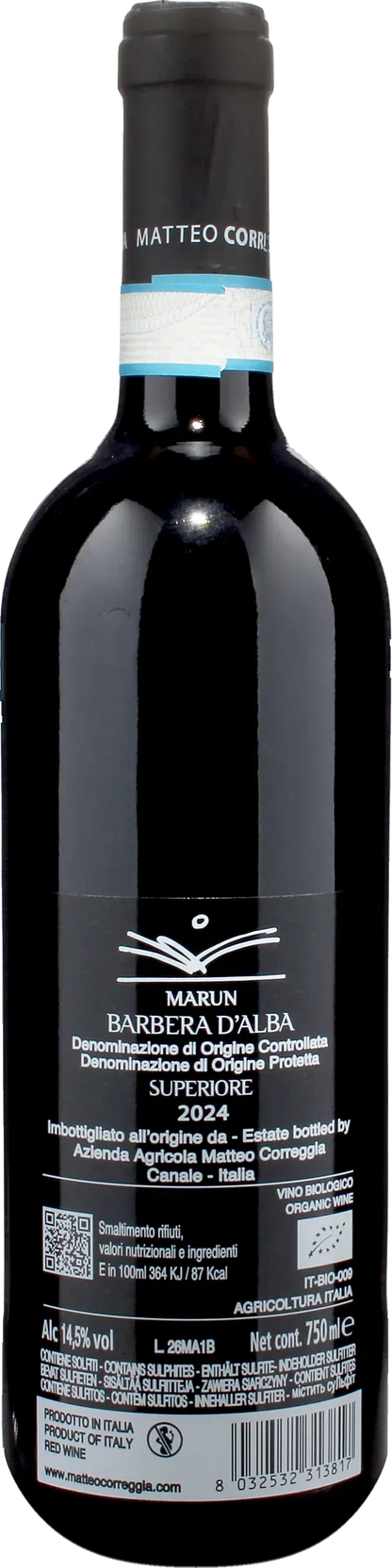 Matteo Correggia Barbera d'Alba Superiore Marun 2024