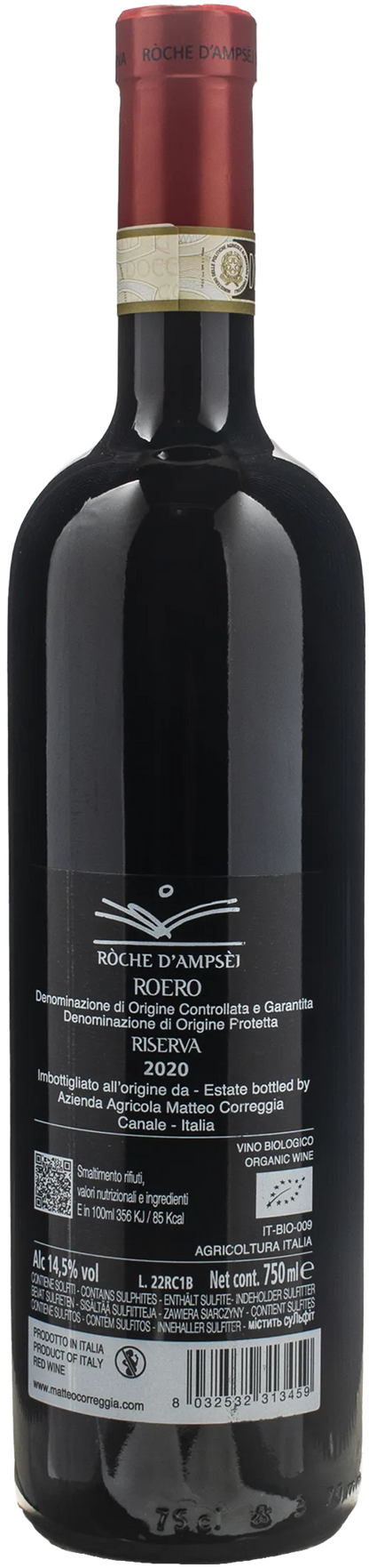 Matteo Correggia Roero Roche d'Ampsej Riserva 2020